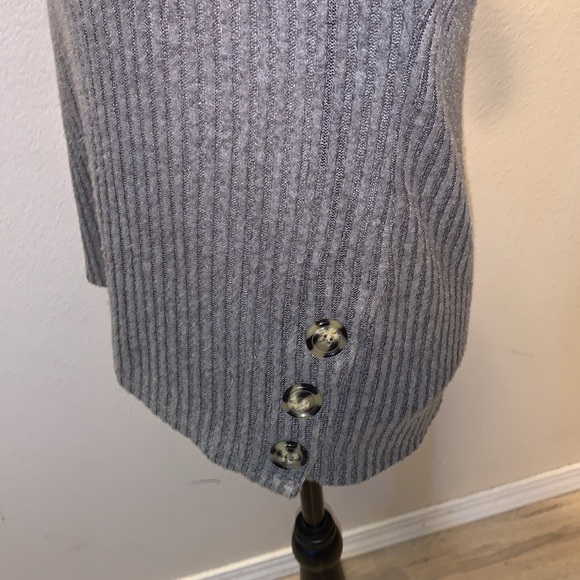 PerSeption Concept grey side button detail sweater - Picture 4 of 7